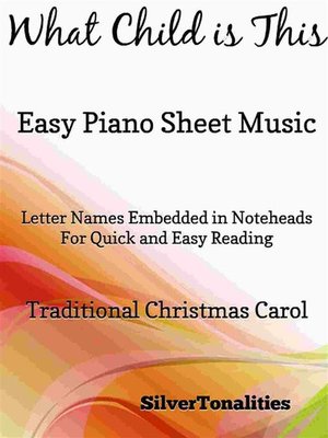 cover image of What Child Is This Easy Piano Sheet Music